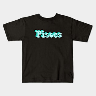 Monochrome Pisces Kids T-Shirt